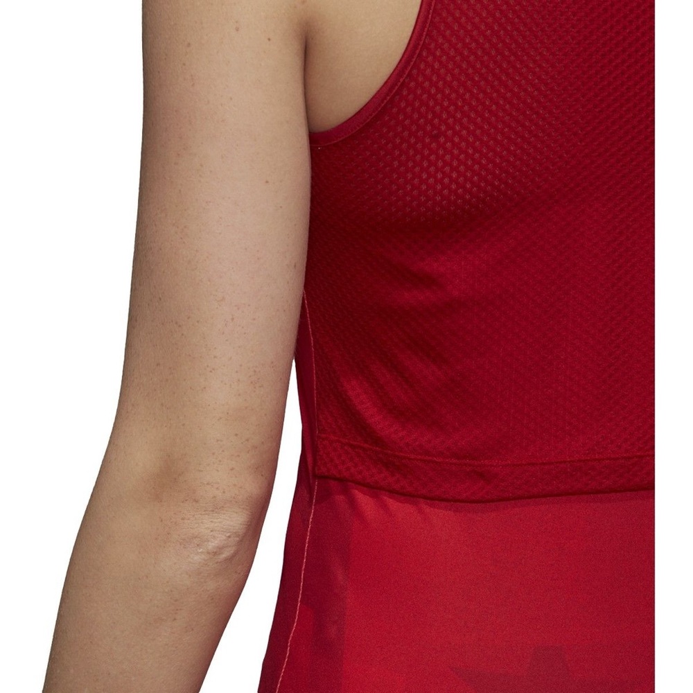 ADIDAS USA VOLLEYBALL JERSEY MESH WOMENS SIZE MT MEDIUM TALL RED PRIMEBLUE NEW - Picture 3 of 3